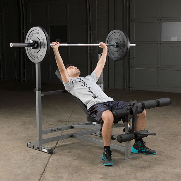 Body-Solid PowerCenter Combo Bench Lat Package GDIB46LP4