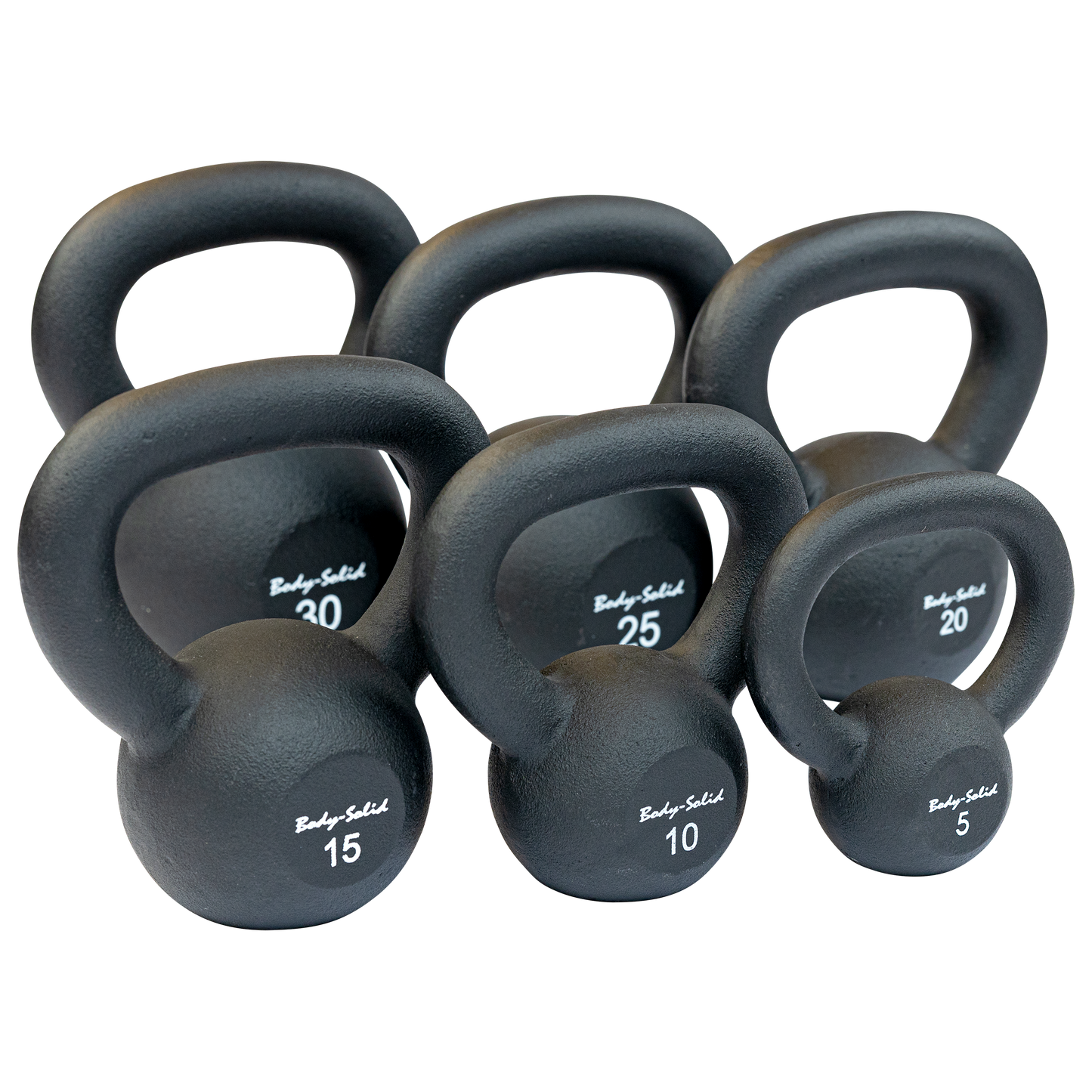 Body-Solid Powder Coated Iron Kettlebells KBR