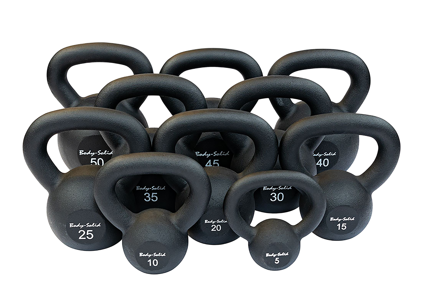 Body-Solid Powder Coated Iron Kettlebells KBR