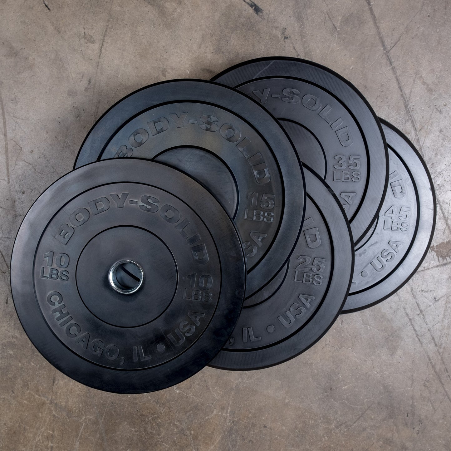 Body-Solid Chicago Extreme Bumper Plate Set OBPX260