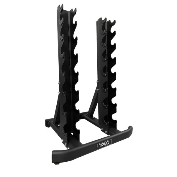 TAG Fitness 8 Pair Vertical Dumbbell Rack