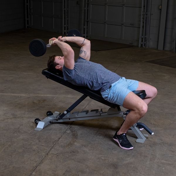 Body-Solid Tools Fixed EZ Curl Barbell SBZ