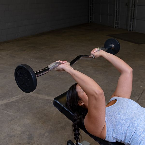 Body-Solid Tools Fixed EZ Curl Barbell SBZ