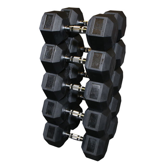 Body-Solid Rubber Hex Dumbbell Sets SDRS