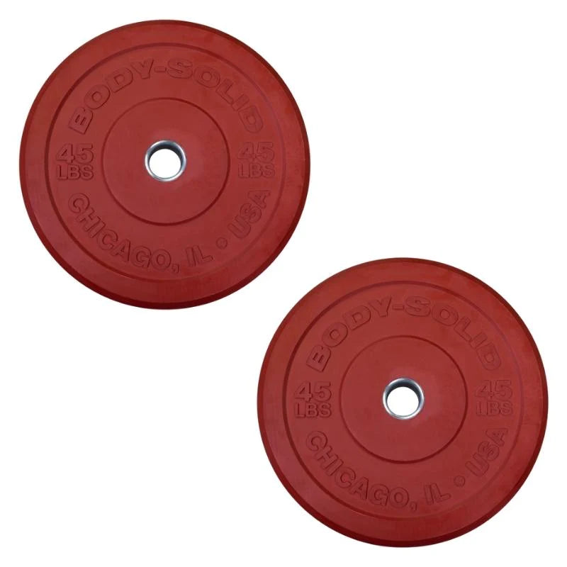 Body-Solid Chicago Extreme Colored Bumper Plates OBPXC