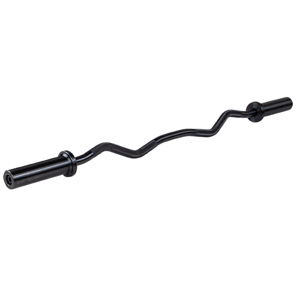 Body-Solid 47" Black Olympic EZ Curl Bar OB47B