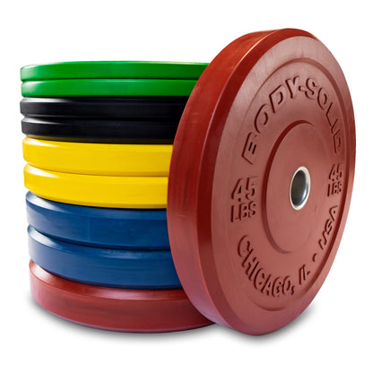 Body-Solid Chicago Extreme Colored Bumper Plates OBPXC