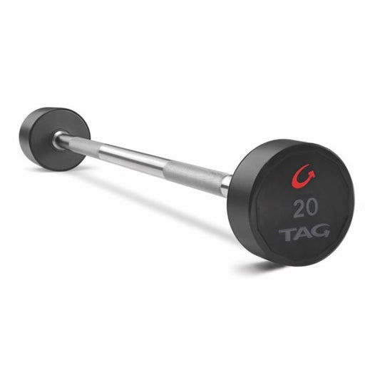 TAG Fitness Ultrathane Fixed Barbell w/ Straight Handle