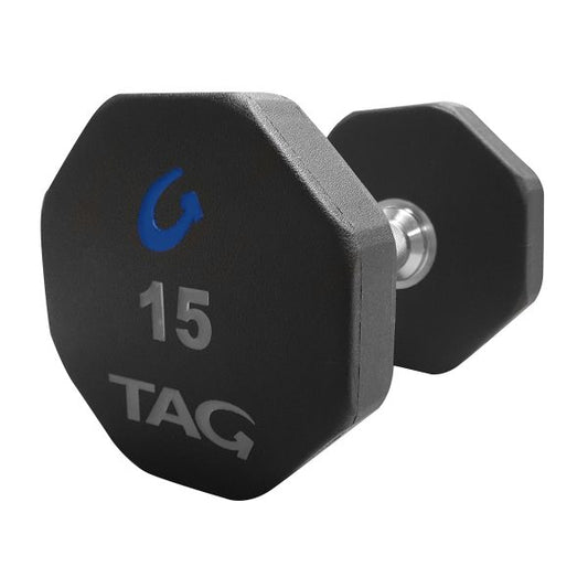 TAG 8 Sided Rubber Dumbbells