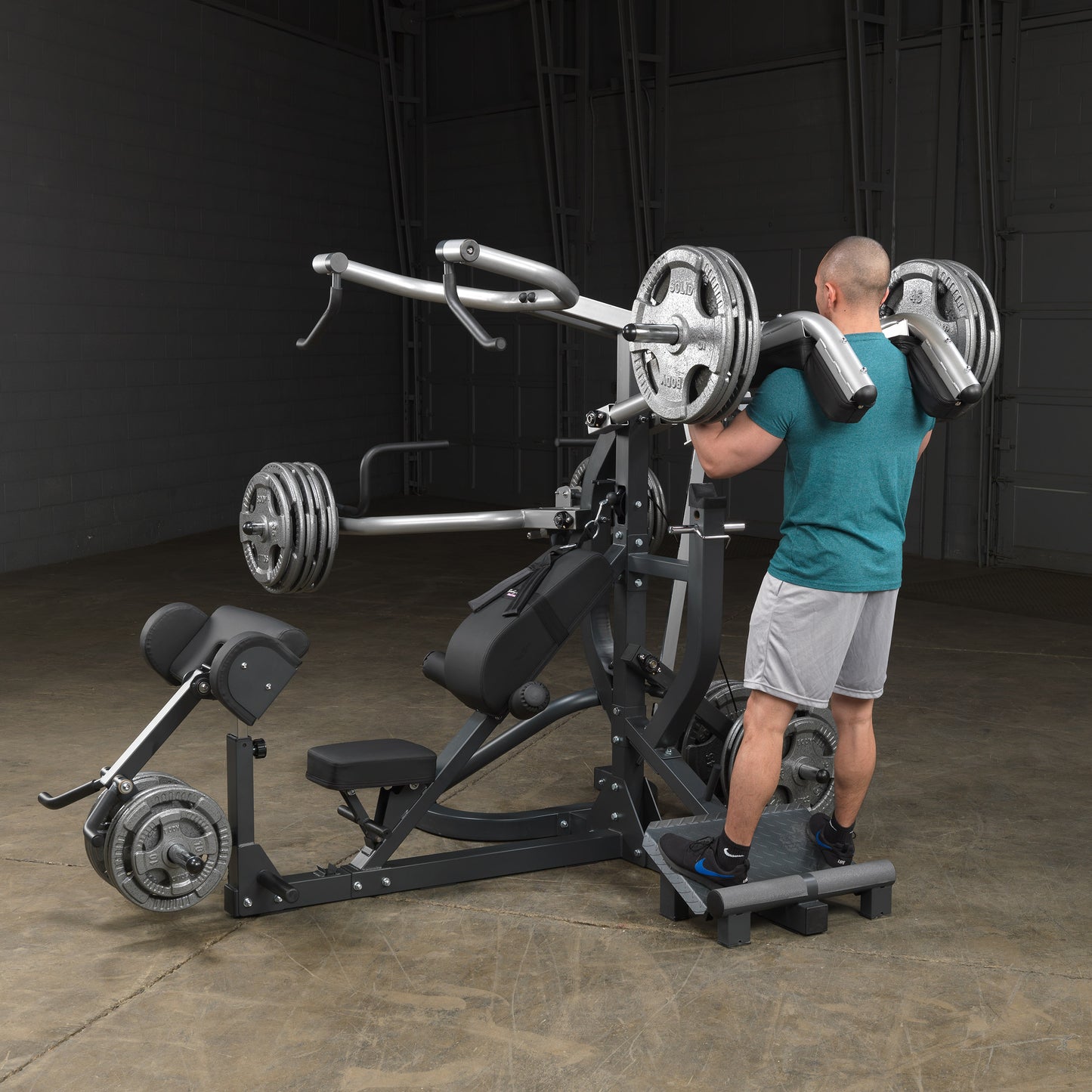 Body-Solid Free Weight Leverage Gym SBL460P4