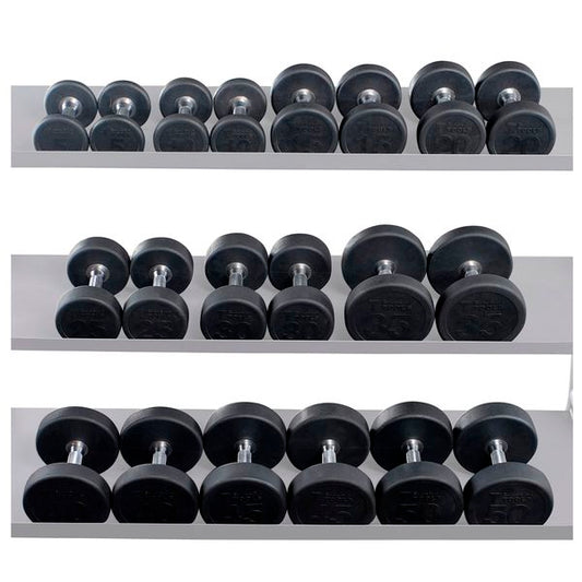 Body-Solid Rubber Round Dumbbell Sets SDPS