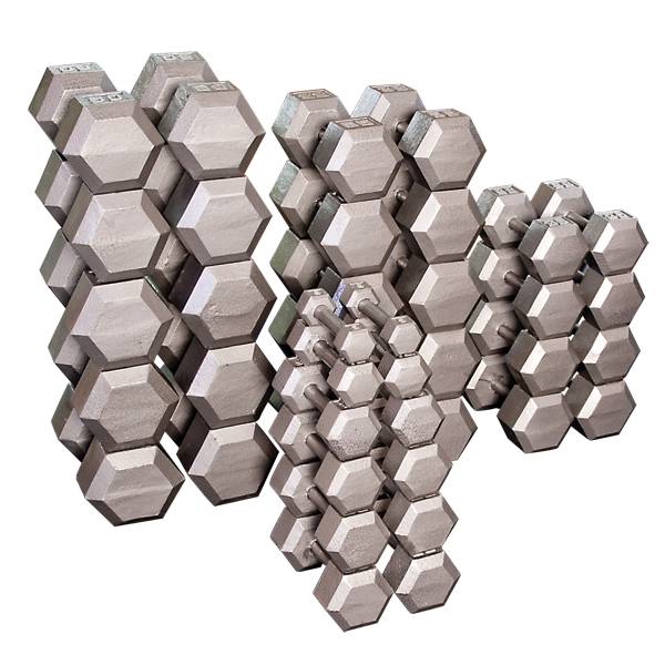 Body-Solid Cast Iron Hex Dumbbell Sets SDS