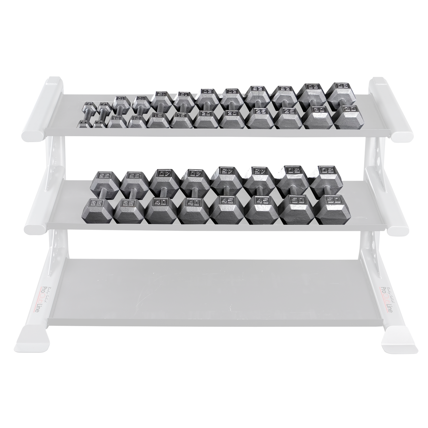 Body-Solid Cast Iron Hex Dumbbell Sets SDS