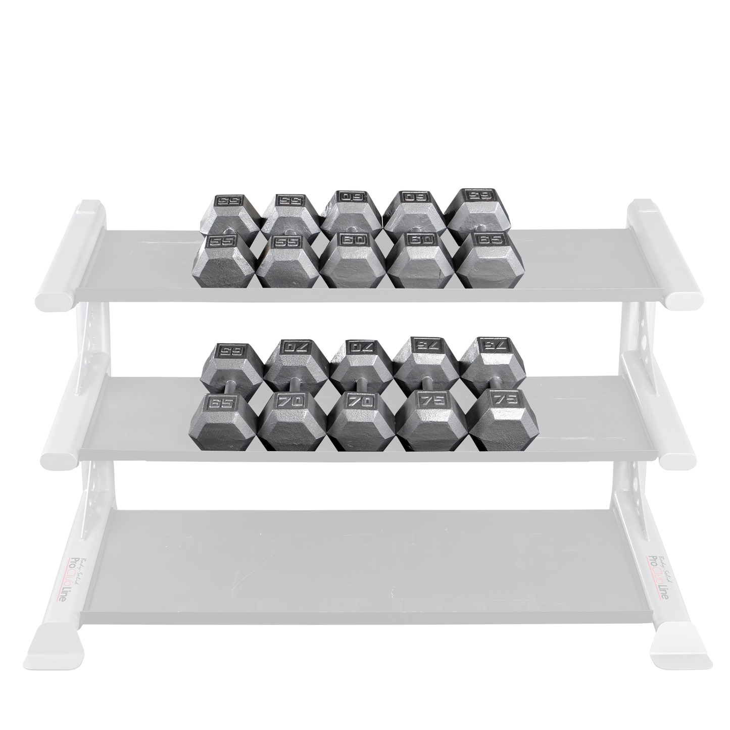 Body-Solid Cast Iron Hex Dumbbell Sets SDS