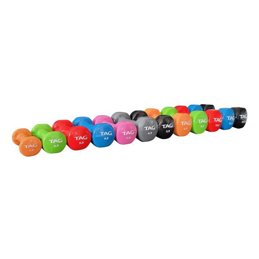 TAG Fitness Vinyl Coated Beauty Bell Dumbbell