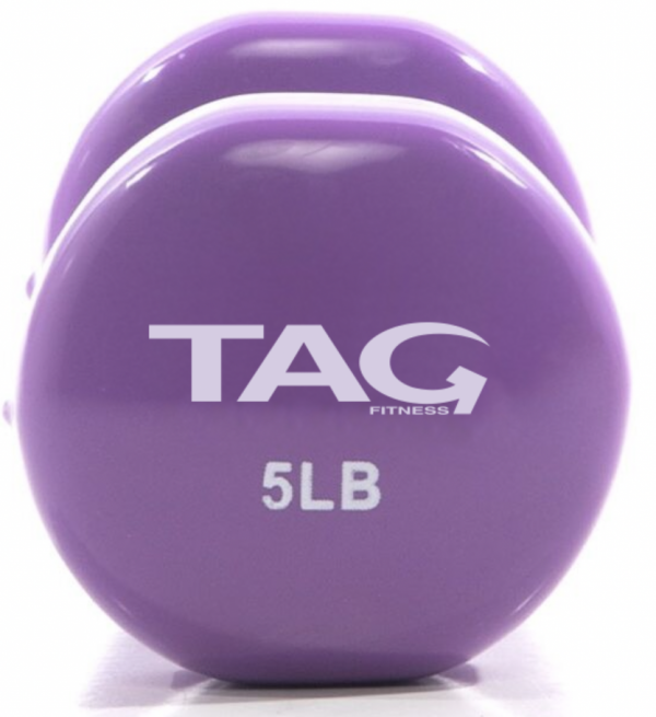 TAG Vinyl Coated Beauty Bell Dumbbell